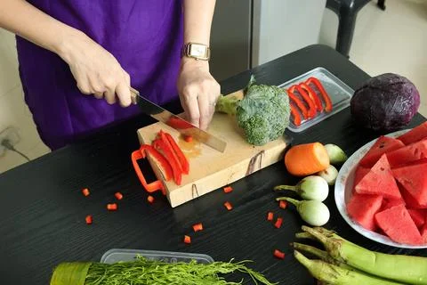 Cooking with hands Stock-Fotos