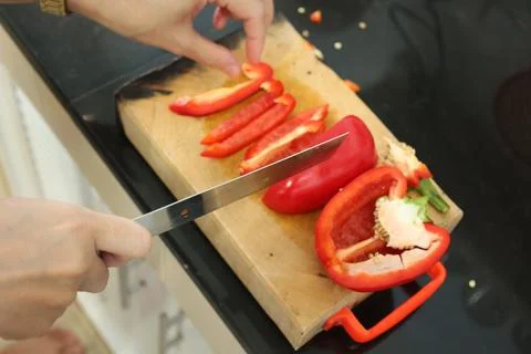 Cooking with hands 스톡 사진