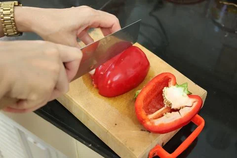 Cooking with hands Stockfoto's