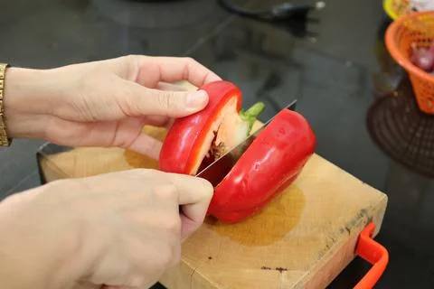 Cooking with hands Stock-Fotos