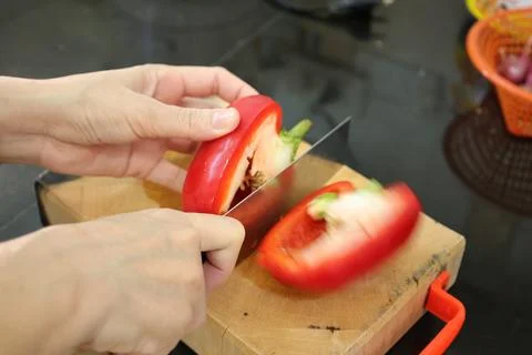 Cooking with hands Stockfoto's
