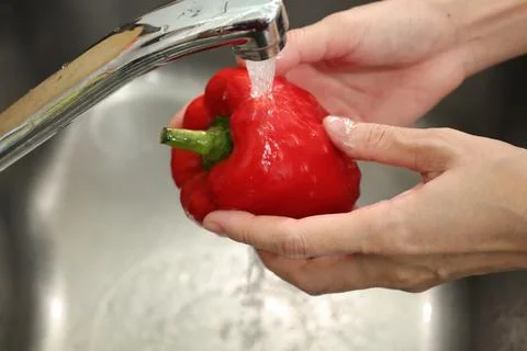 Cooking with hands Stock-Fotos