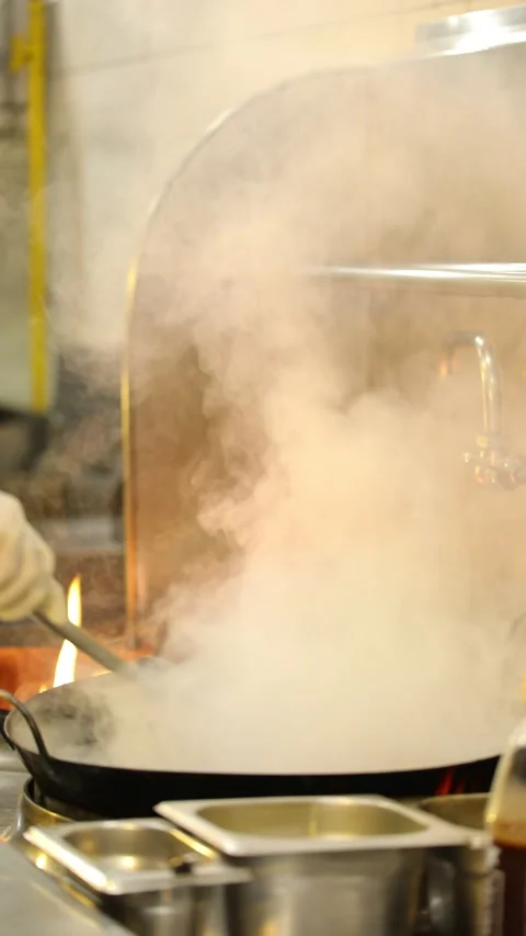 Cooking On High Fire Stock Footage 293500719