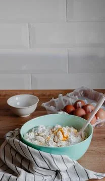 Cooking at home process Foto stock