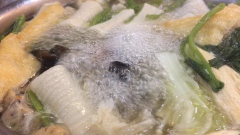 Cooking on the hotpot Stock Footage 88650564