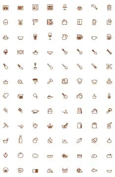 Cooking icon set Stock Illustration