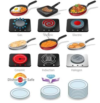 Cooking icons Stock Illustration