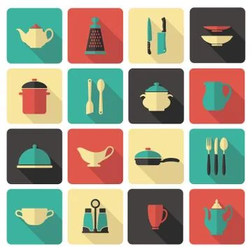 Cooking icons Stock Illustration