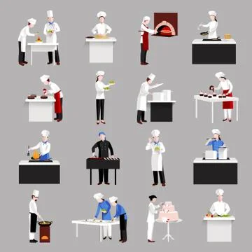Cooking Icons Set Stockillustratie