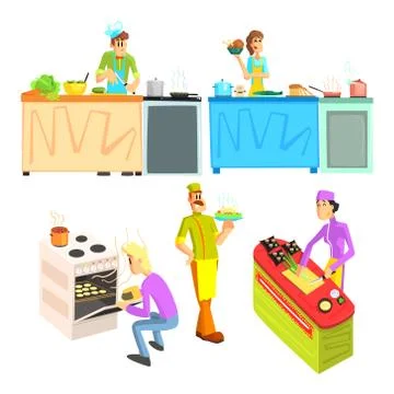 Cooking Illustrations Collection Stock Illustration