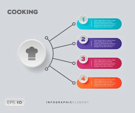 Cooking Infographic Element Stock Illustration