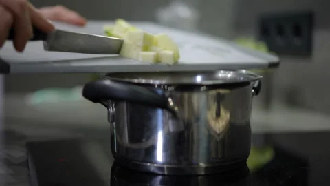  Cooking Ingredients Preparation Techniques in a Modern Kitchen Environment All Stock Footage 301436690