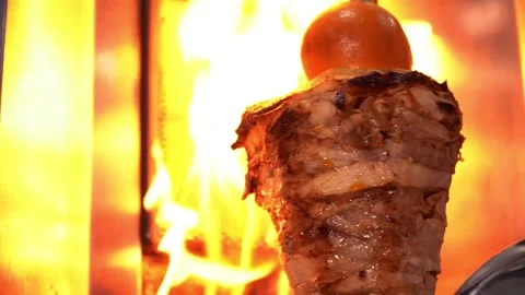 Cooking Kebab on Grill Stock Footage 319949702