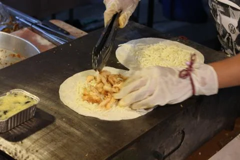 Cooking a kebab Stock Photos
