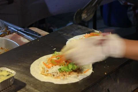 Cooking a kebab Stock Photos