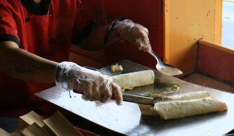 Cooking kebab Stock Photos