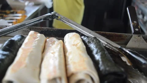 Cooking kebabs Stock Footage 228897752