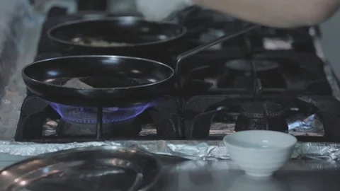 Cooking in a kitchen with the chief Видео 79159560