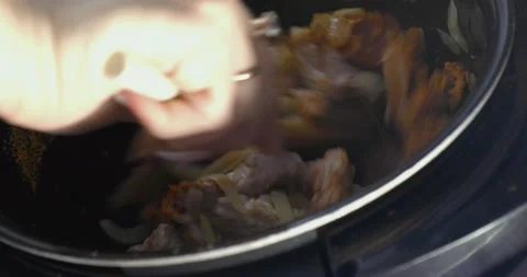 Cooking in the kitchen Video stock 145136594