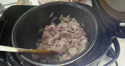 Cooking in the kitchen Video stock 145520544