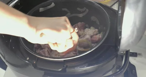 Cooking in the kitchen Video stock 145745732