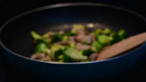 Cooking in the kitchen Stock Footage 248573633