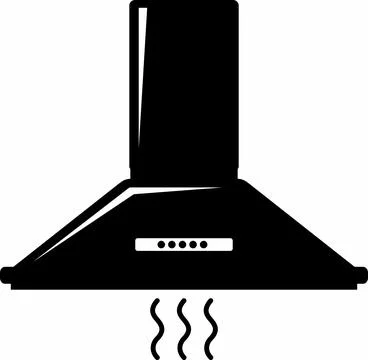 Cooking Kitchen Hood Icon in flat style. Vector Illustration Illustrazione stock