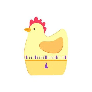 Cooking kitchen timer cartoon vector illustration Illustrazione stock