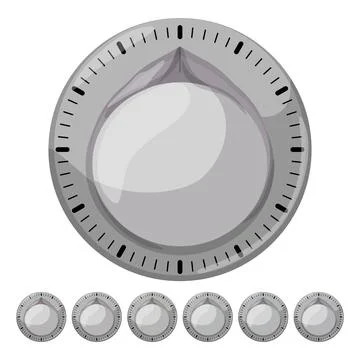 Cooking kitchen timer clock cartoon vector graphic 스톡 일러스트