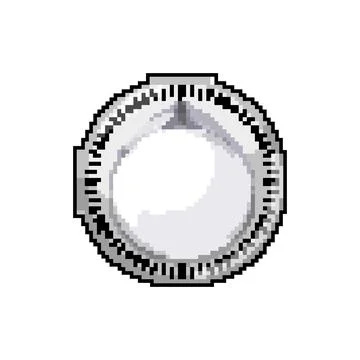Cooking kitchen timer clock game pixel art vector illustration Stock Illustration