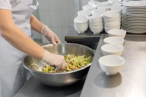 Cooking, kitchen, work process, deliciously Stock Photos