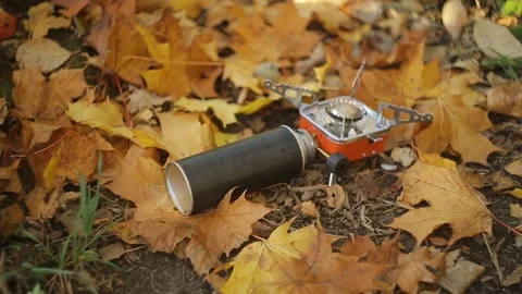 Cooking by the lake Stock Footage 106325241