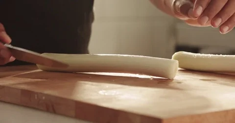 Cooking leeks and parmesan risotto video Stock Footage 80306771