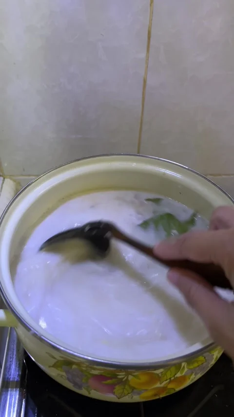 Cooking lodeh vegetables Stock Footage 296453738