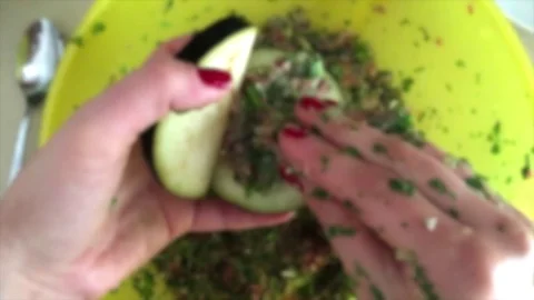 Cooking mafrum preparation prepare Video stock 98676844