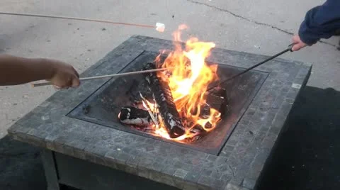 Cooking Marsmallows Close Up Stock Footage 12522530