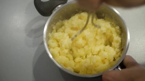 Cooking Mashed Potatoes Stock Footage 98134619