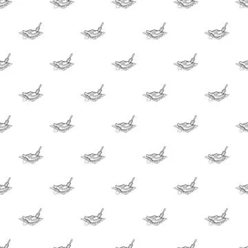 Cooking meat on bbq pattern vector seamless Stock Illustration