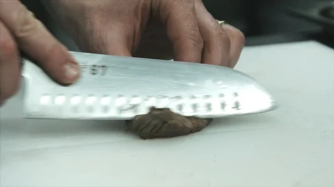 Cooking meat. clouse-up Stock Footage 90841752