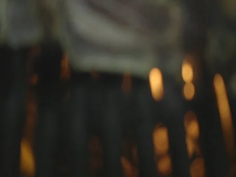 Cooking Meat on Embers 5 Stock Footage 80673513