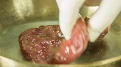 Cooking meat Video stock 46046961