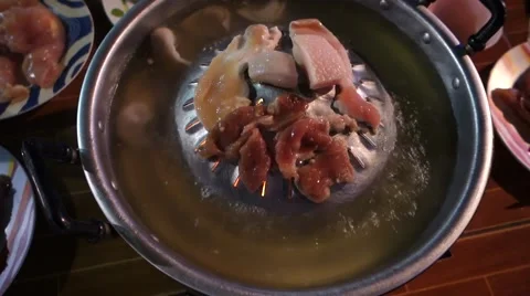 Cooking meat Stock Footage 52639381