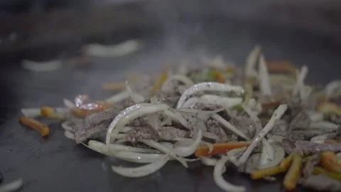 Cooking Meat Stock Footage 164351045