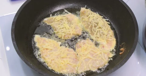 Cooking meat for a frying pan Video stock 144743389