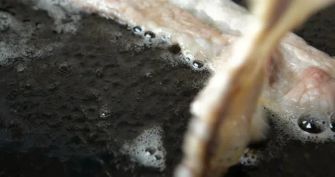 Cooking meat on the grill Stock Footage 110923804