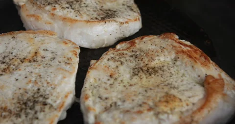 Cooking meat on the grill Stock Footage 110927556