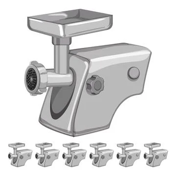 Cooking meat grinder cartoon vector graphic Stock Illustration