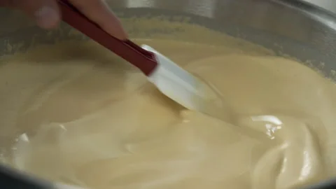Cooking a milky sauce Stock Footage 163317604