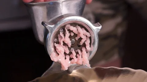 Cooking Minced meat Stock Footage 120683388