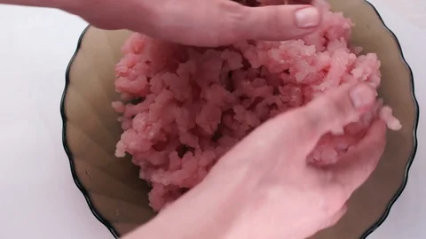 Cooking Minced meat Stock Footage 120683804